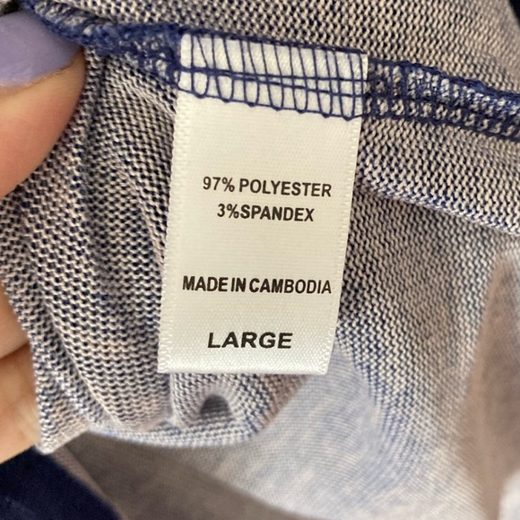 NWT Muk Luks Pajama Set Blue top with Penguin Fleece Pants - Picture 5 of 10